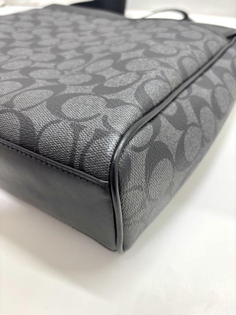 6/10まで!! 【新品】COACH ショルダーバッグ ブラック コーチ メンズ