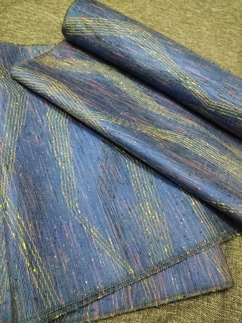 色紬　反物　着尺　「洋服にも」