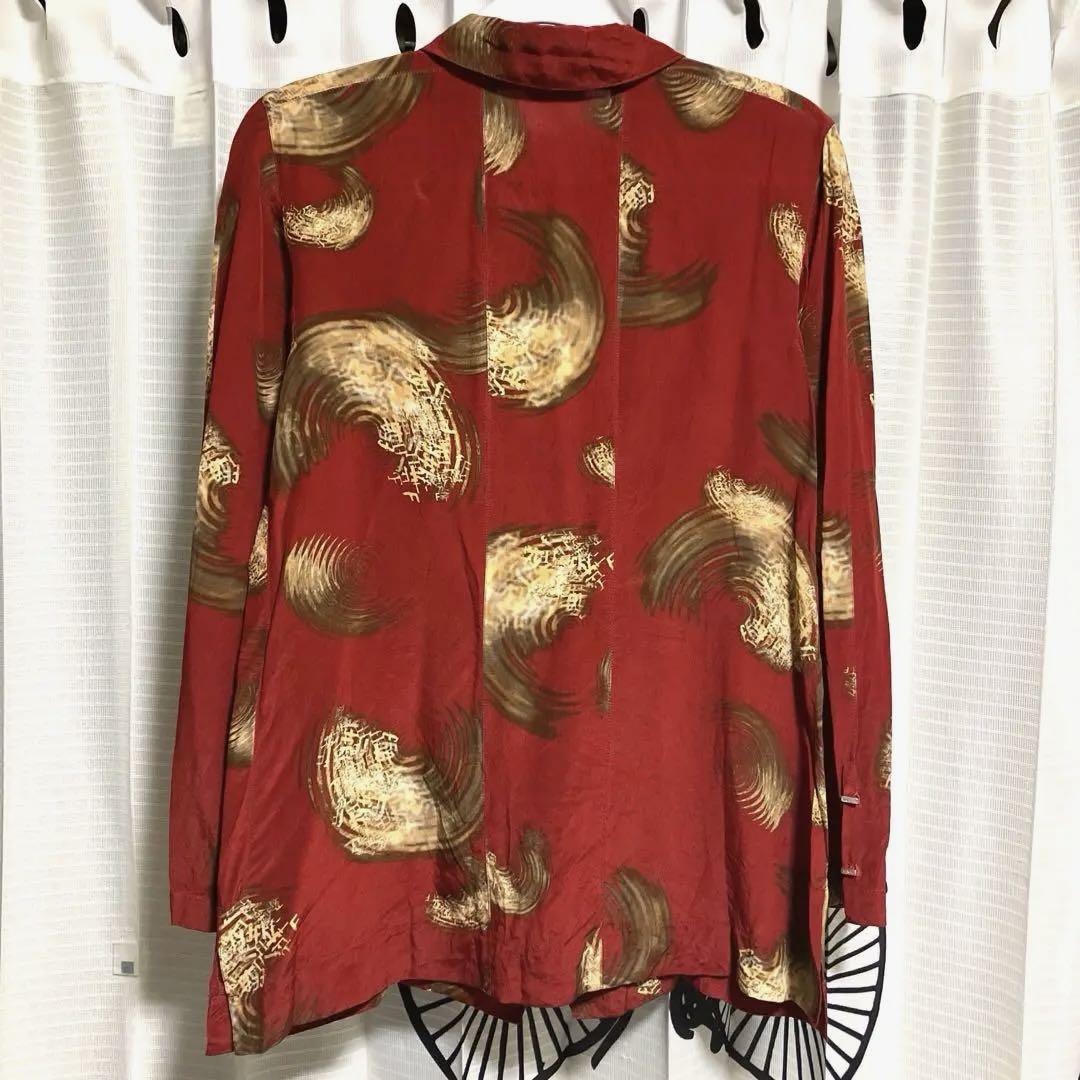 FENDI♦︎シルク100% 総柄ブラウス　シャツ