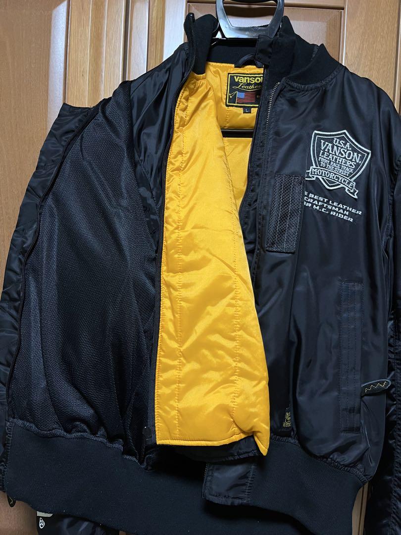 Vanson バンソン 3シーズンバイクジャケット 黒 1シーズン使用 美品