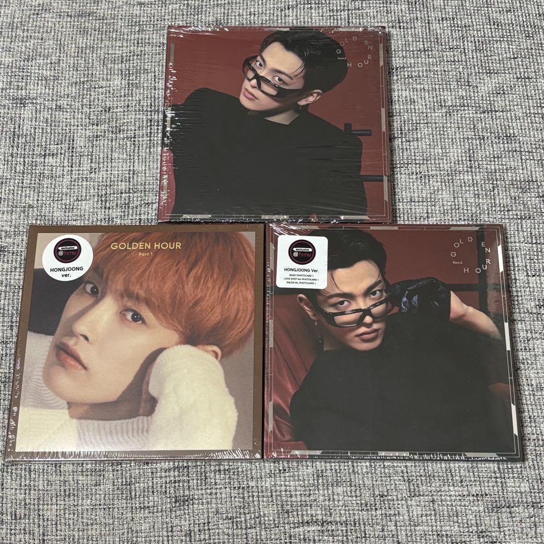 ATEEZ GOLDEN HOUR HMV デジパック CDセット ホンジュン③ ATEEZ GOLDEN HOUR HMV デジパック CDセット ホンジュン③