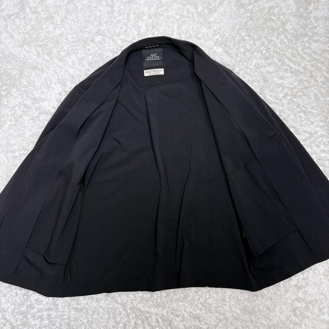 美品 360°MASTER リラックス 2B ジャケット 黒 BEAUTY&YOUTH UNITED ARROWS（ビューティーアンドユース