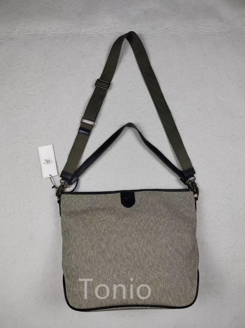 RRL ショルダーバッグ グリーン ヘリンボーン