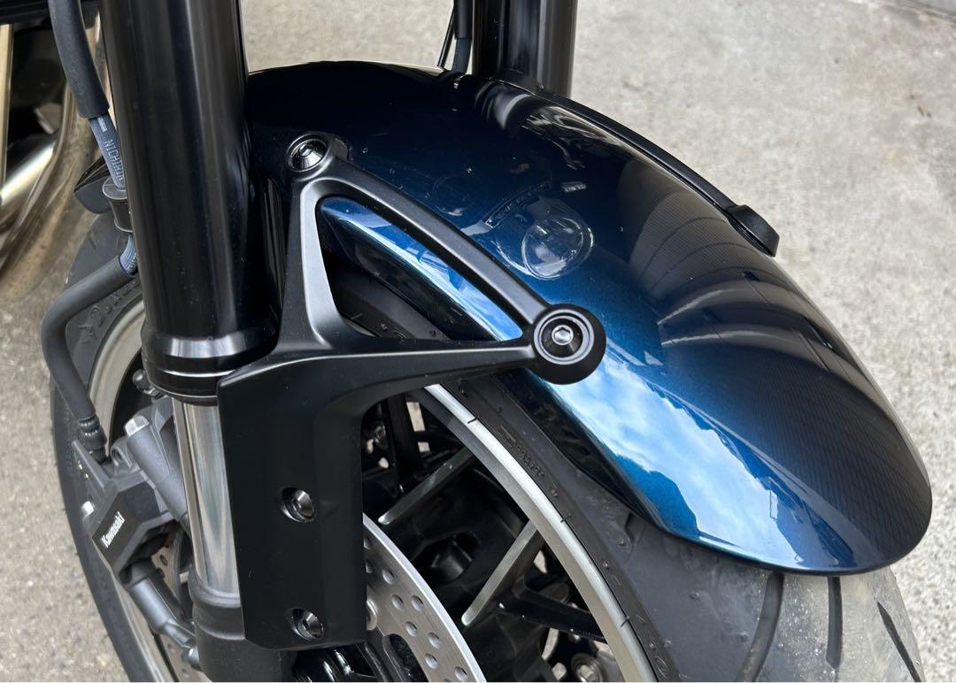 z900rs フェンダーアーム ブラックカフェ純正品　取付用黒チタンボルトセット Z900RS フェンダーアーム 用 チタンボルト ブラック 8個 黒