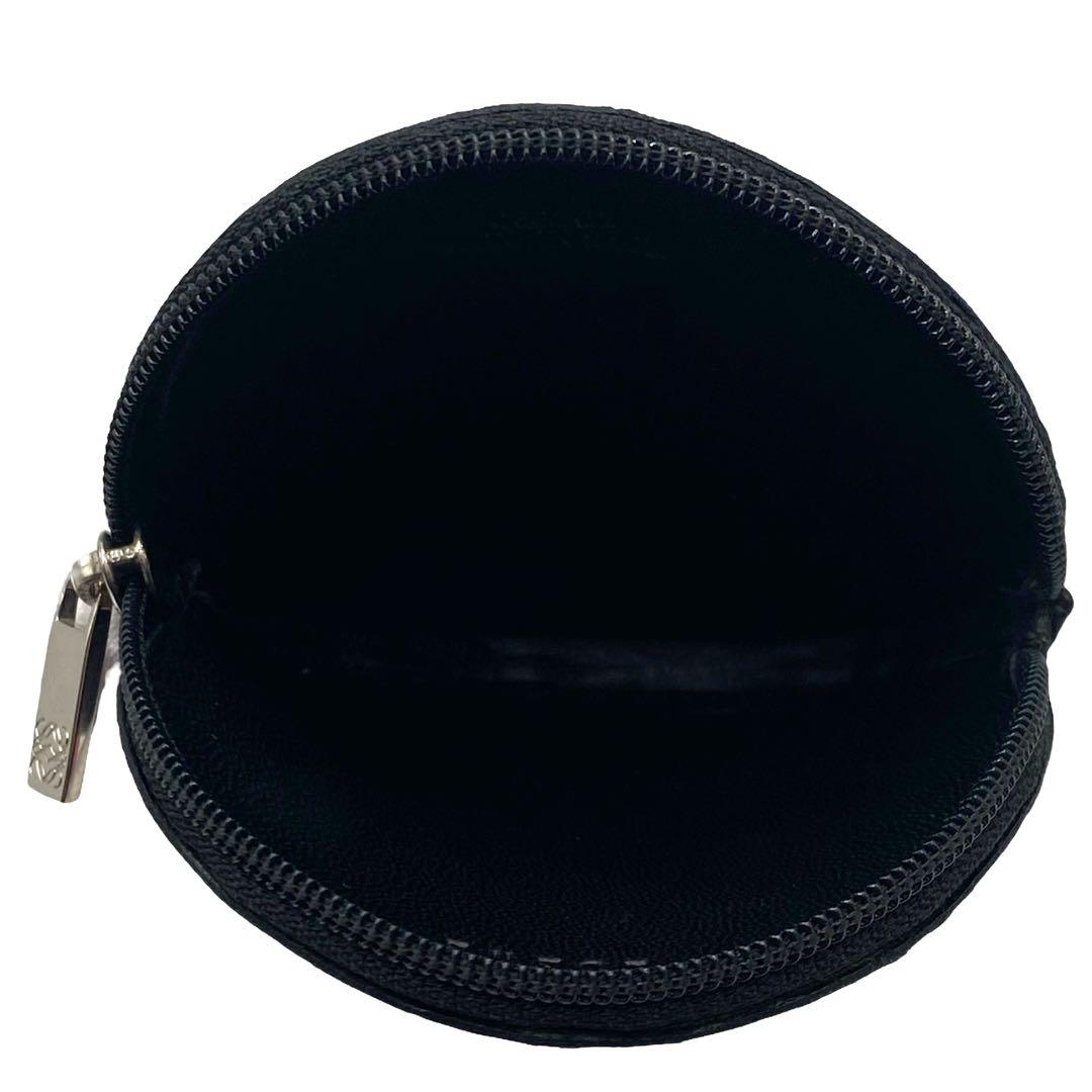 【美品】LOEWE ロエベ　アナグラム　コインケース　小銭入れ　ブラック　レザー
