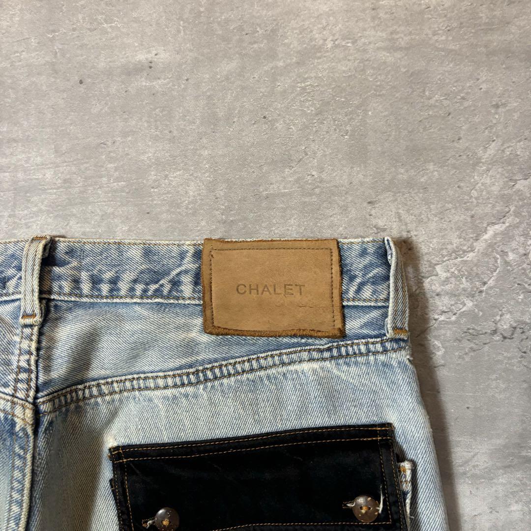 Vintage パッチワーク デザイン デニムパンツ 古着 Y2K リメイク