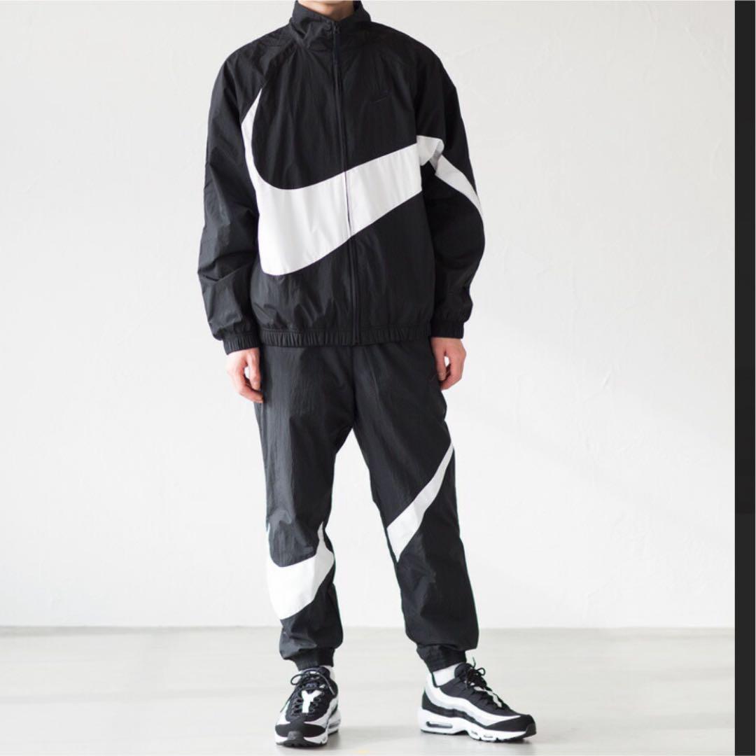 NIKE Lサイズ 新品未使用 xiuXY-m83623358897 ビッグスウッシュ ウーブンセットアップ 低価