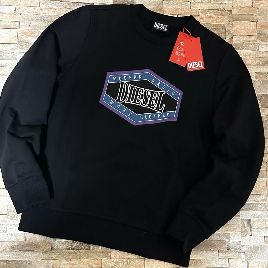 新品】DIESEL ディーゼル／アイコンロゴ スウェット トレーナー M