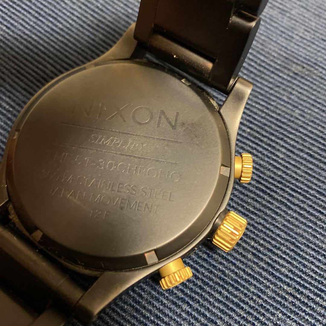 新作SALE NIXON ニクソン腕時計51-30 Chrono BLACK GOLD FSVxf-m83626242287 高品質人気SALE