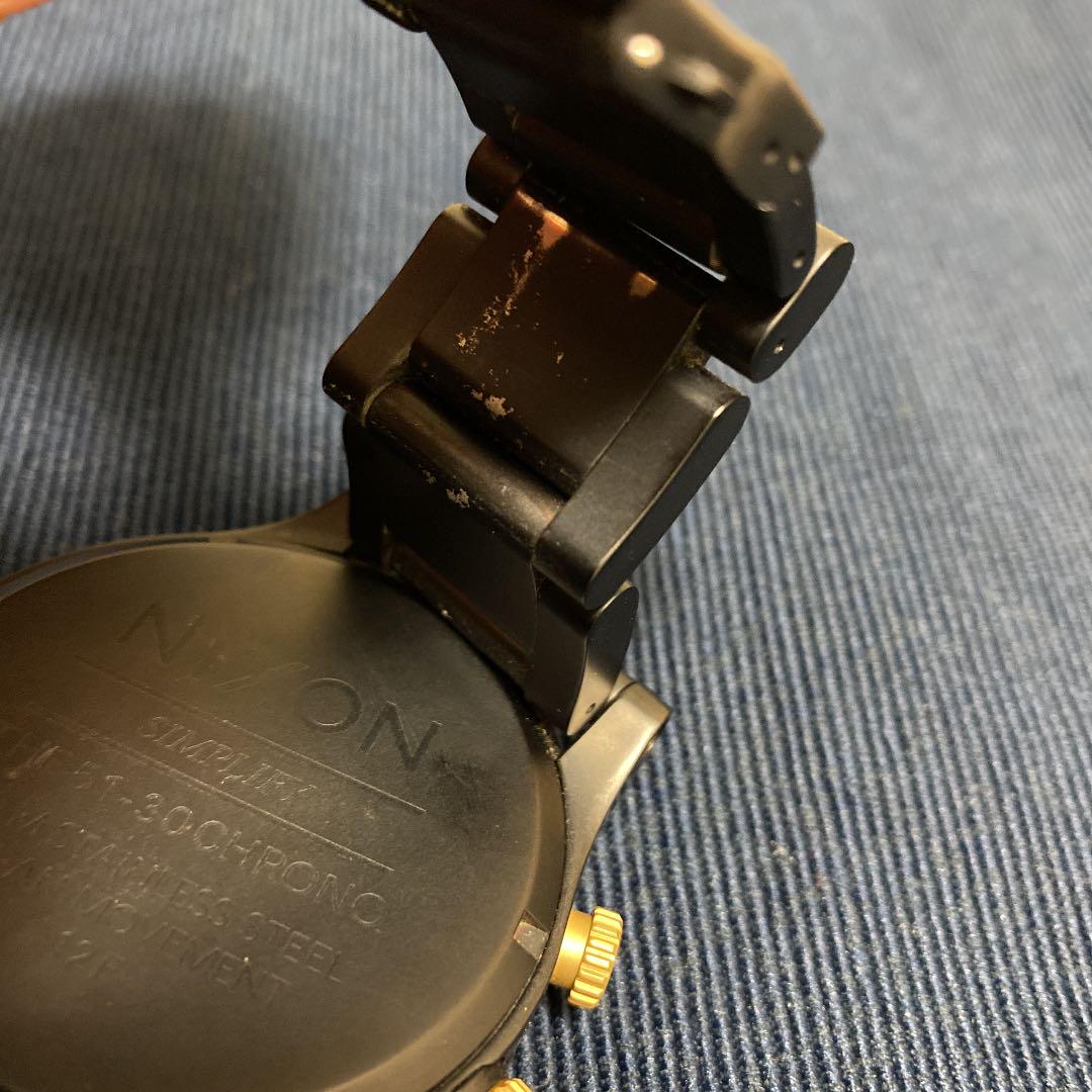 新作SALE NIXON ニクソン腕時計51-30 Chrono BLACK GOLD FSVxf-m83626242287 高品質人気SALE