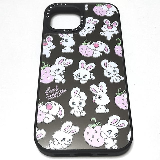 CACETIFY iPhone15 ミラーケース foxyうさぎ多