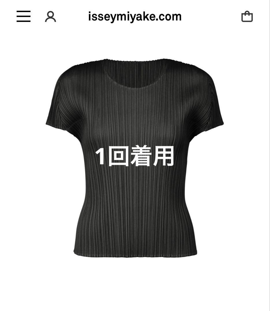 PLEATS PLEASE 半袖カットソー　ブラック　2025.APRIL