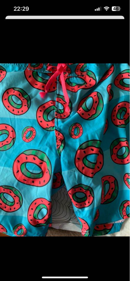 水着・ラッシュガード Odd Future Watermelon Stripe Board Short