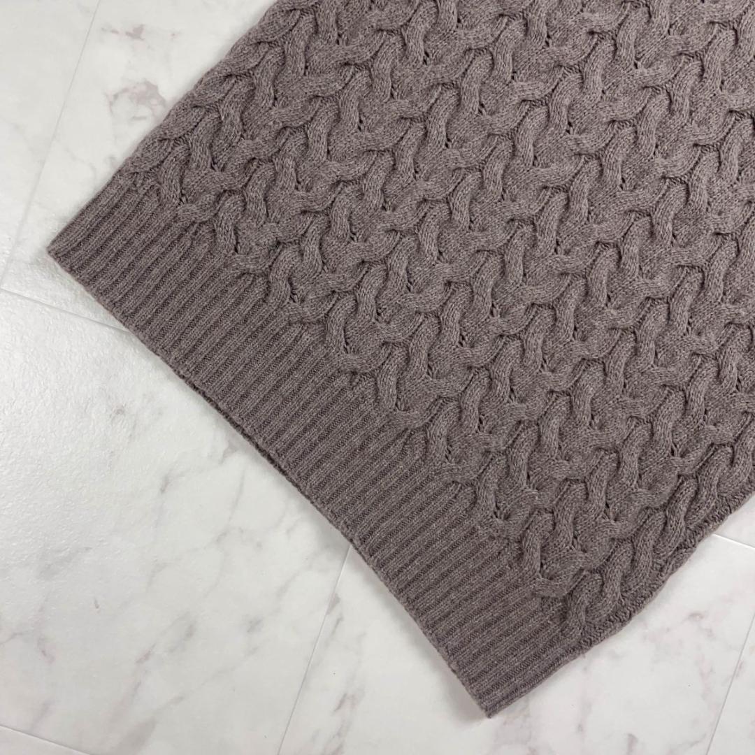 【再入荷】 MaxMara 美品 ウール・カシミヤ混 M*YC595 ケーブルニットベスト トップス