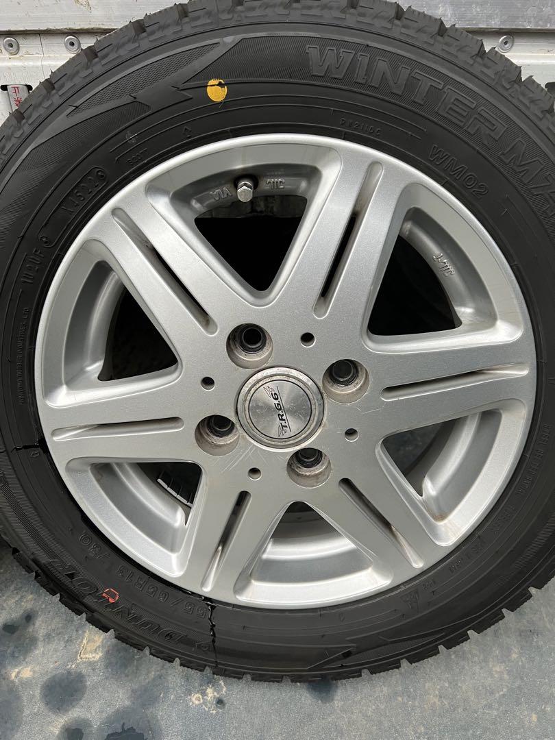 ダンロップスタッドレス155／65R13 73Qアルミホイールセット超深溝