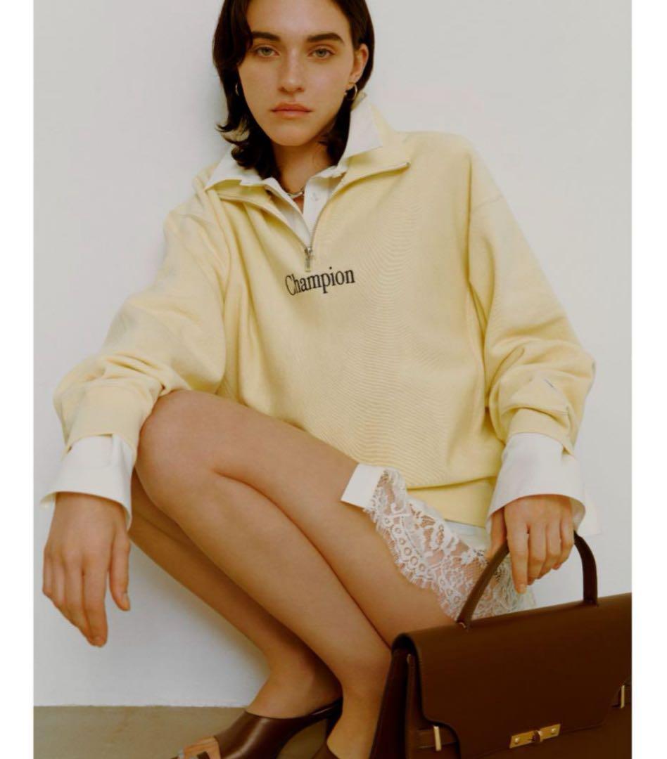 Champion × FRAY I.D リバースウィーブハーフジッププルオーバー