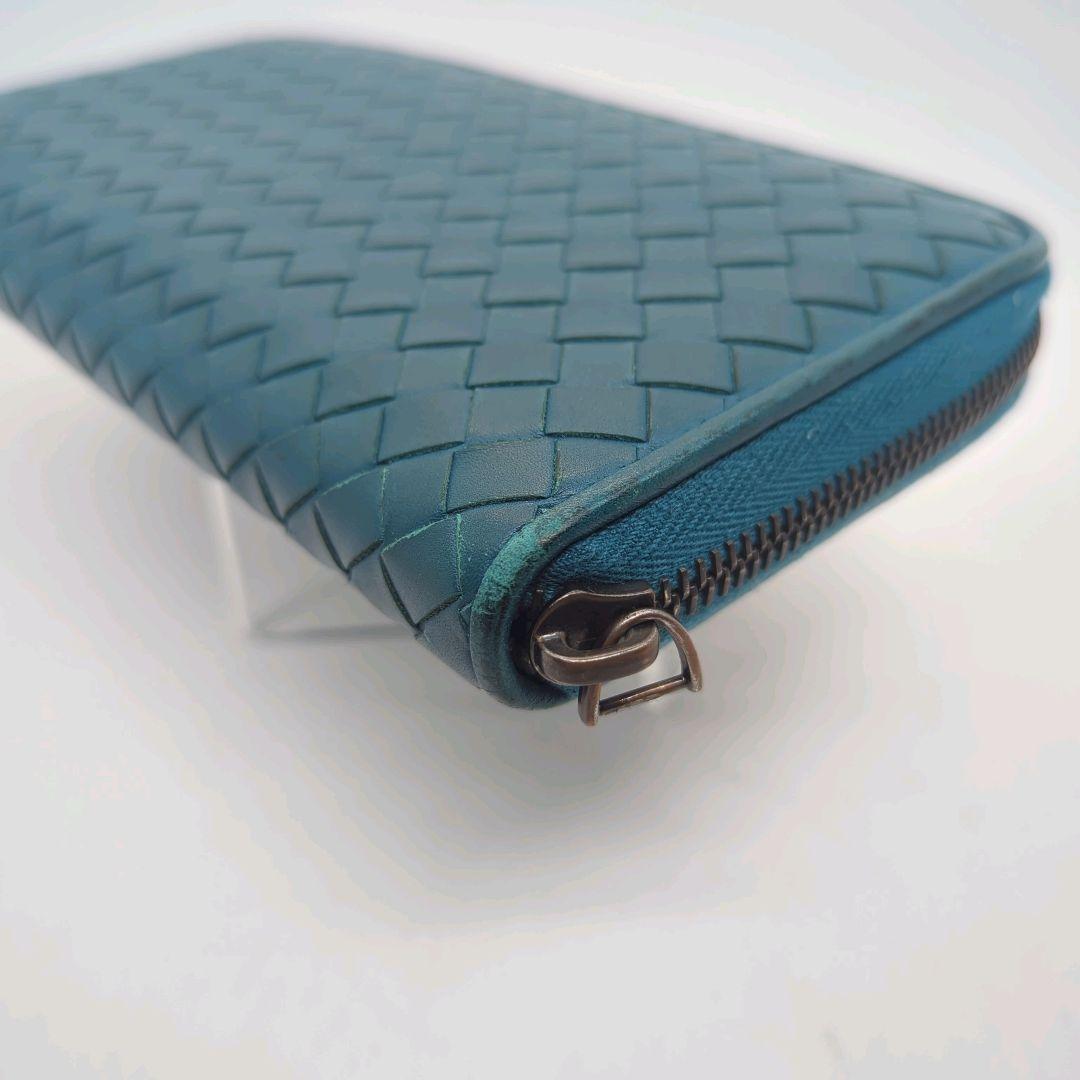 ボッテガヴェネタ ラウンドジップ 長財布 イントレチャート 大判 中綺麗