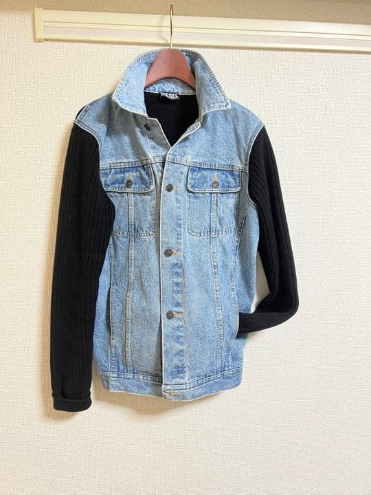 NEW限定品】 早い者勝ち!!ディーゼルニット切り替えデニムジャケット