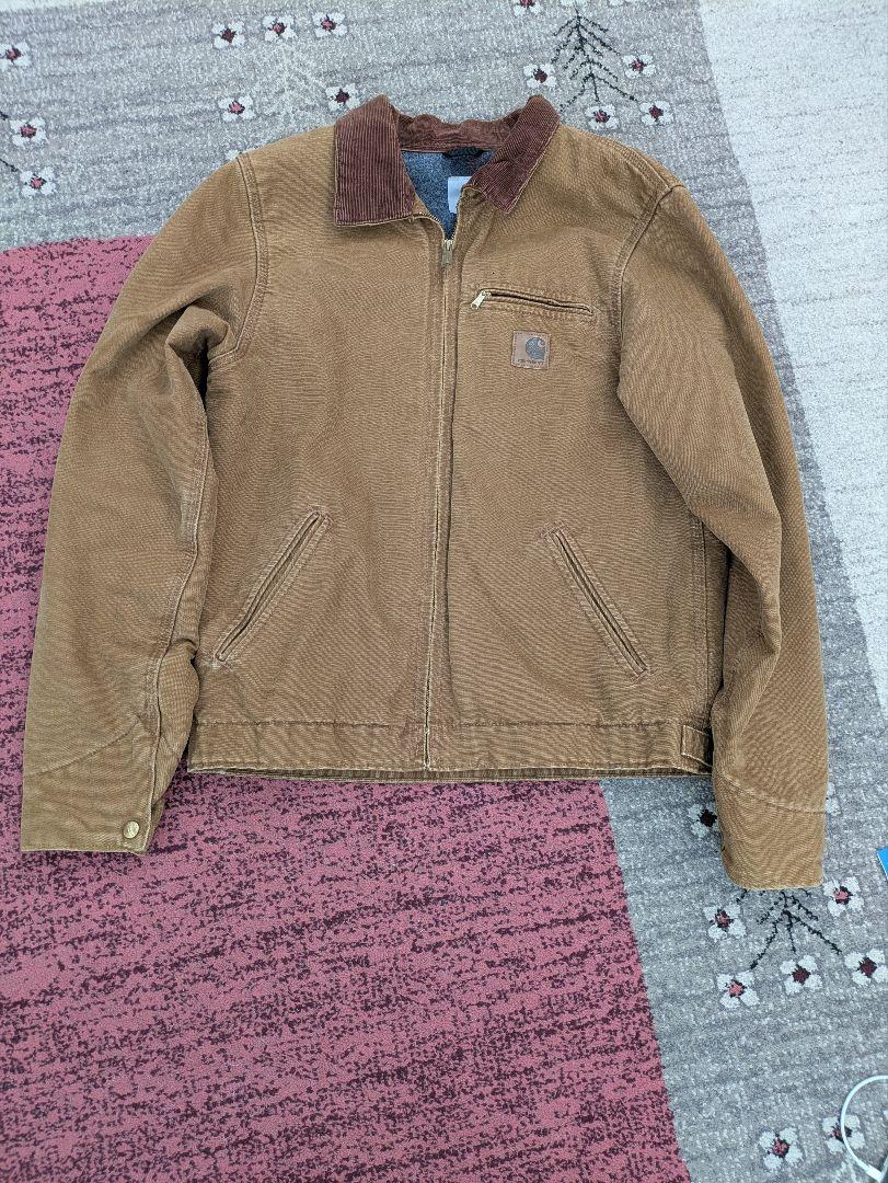 Carhartt カーハート デトロイトジャケット ブラウン×革パッチ
