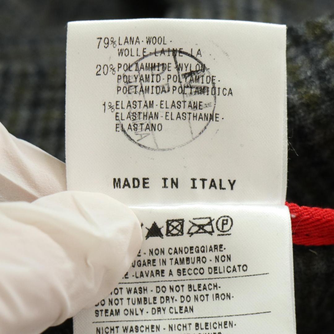 モンクレール ウール混 チェック柄 総柄 パンツ イタリア製 42 レディース