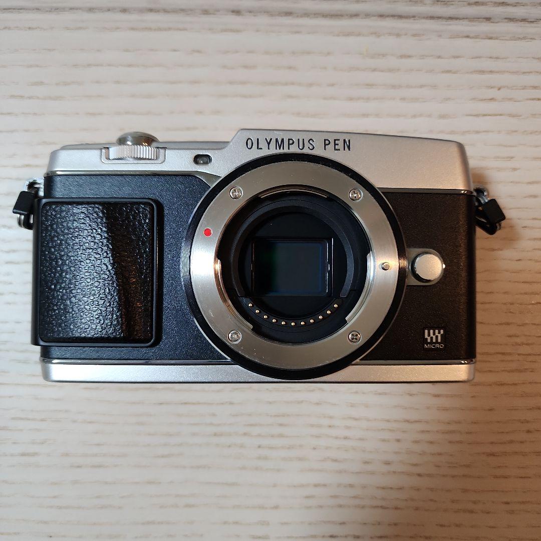 Olympus ミラーレス一眼レフカメラ PEN E-P5 シルバー本体 レンズ