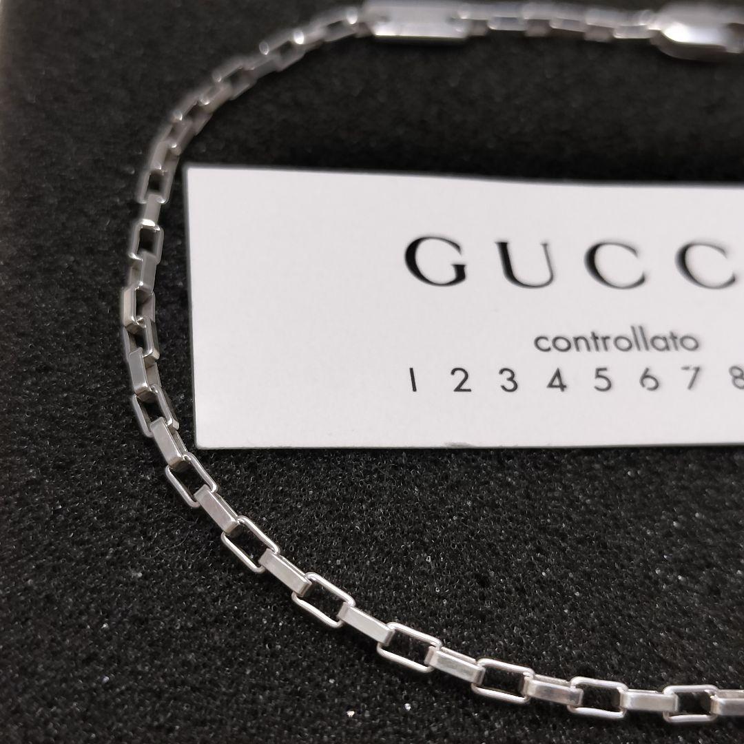 GUCCI グッチ ブレスレット ベネチアン スクエア 21cm 925