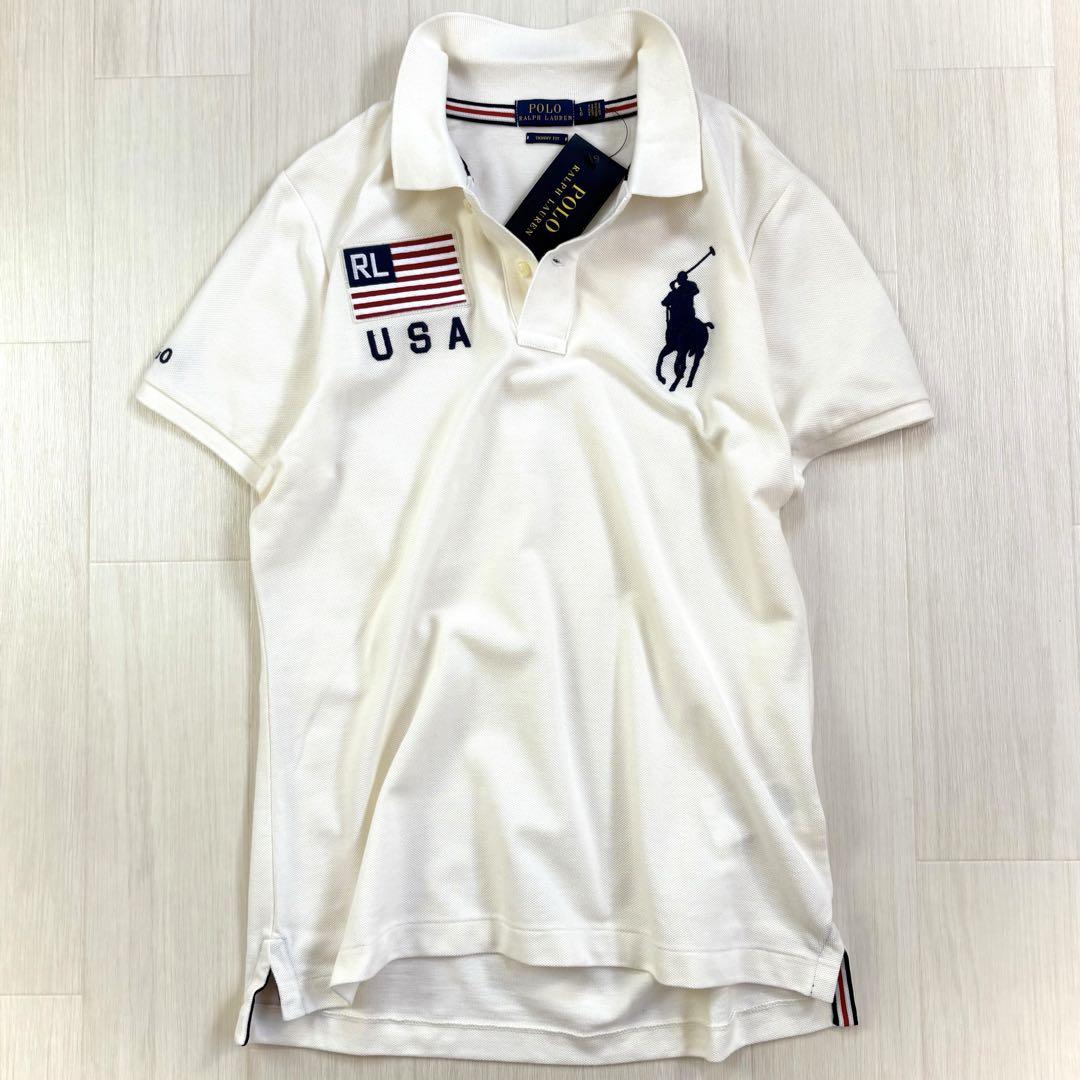 Polo Ralph Lauren ビッグポニー ポロシャツ 白 カジュアル THE CASUAL POLO RALPHLAUREN ラルフローレン BASIC