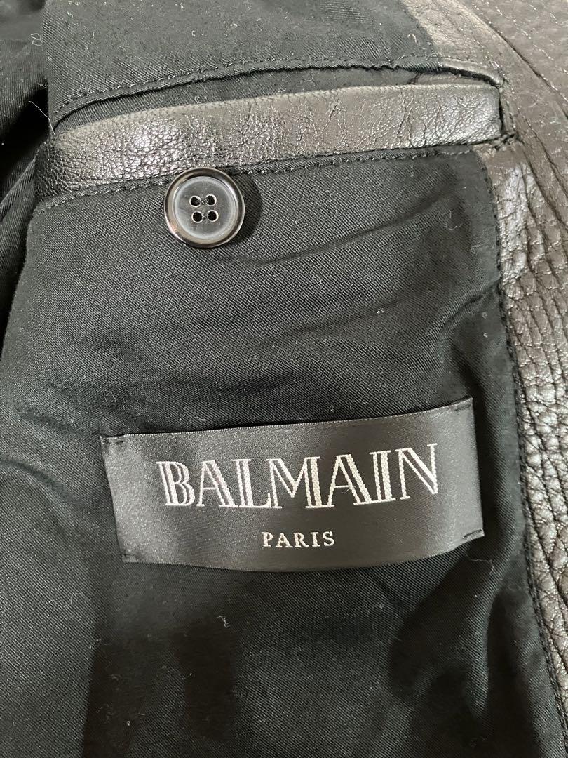 バルマン（BALMAIN）ラムレザーライダース