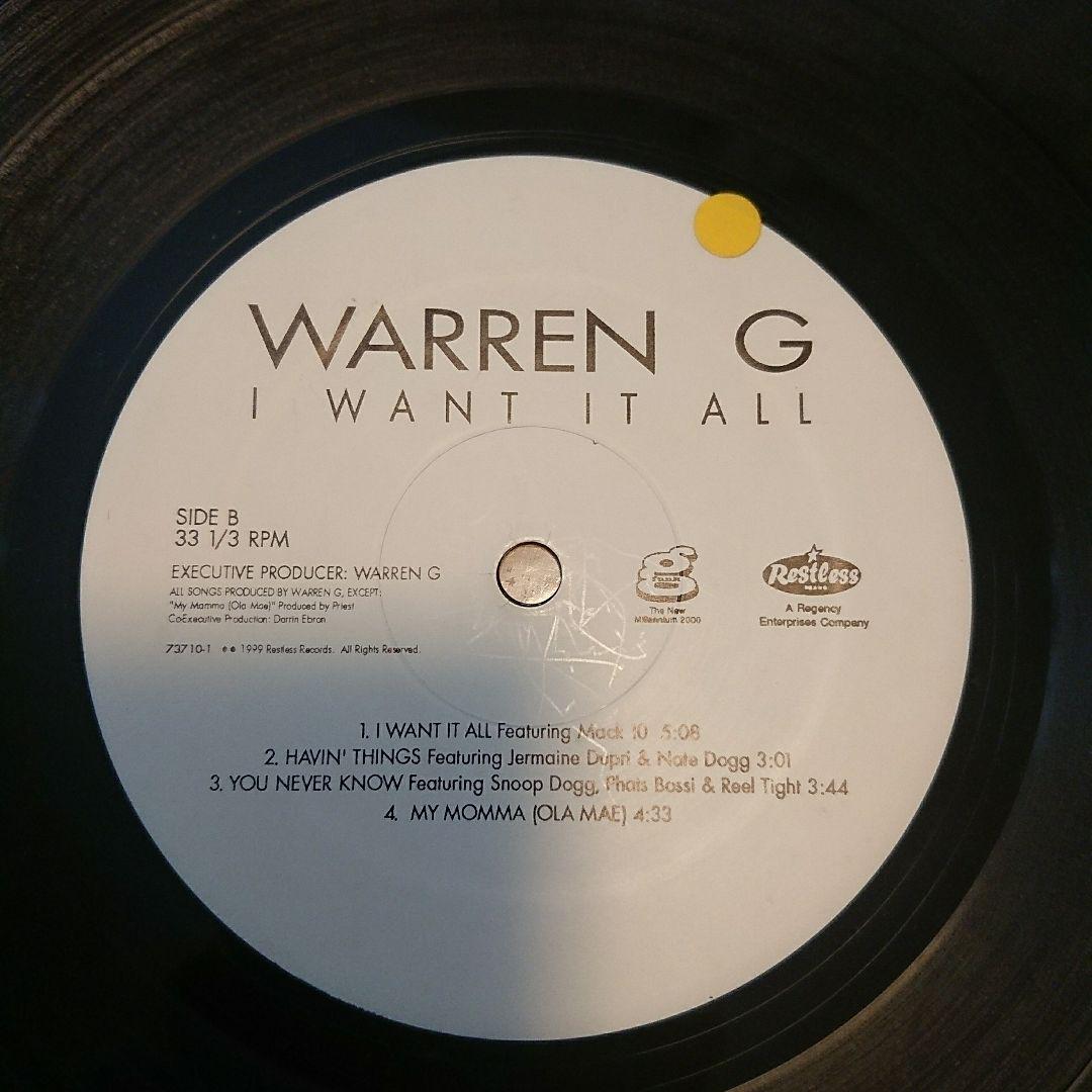 Warren G I Want It All レコード Ny0xNzczLmpwZWc.jpeg
