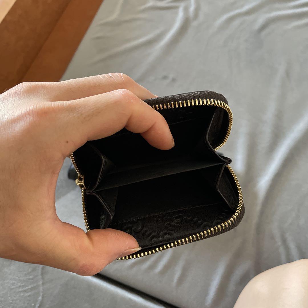 GUCCI ブラック GGパターン 長財布 小銭入れ - メルカリ