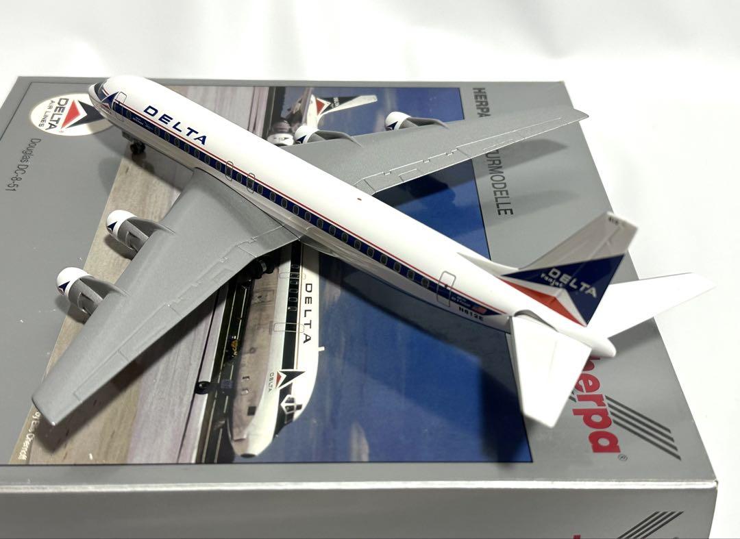 Herpa 1/200 ダグラス DC-8-51 デルタ航空 ダイキャストモデル Herpa 1/200 ダグラス DC-8-51 デルタ航空 ダイキャストモデルの