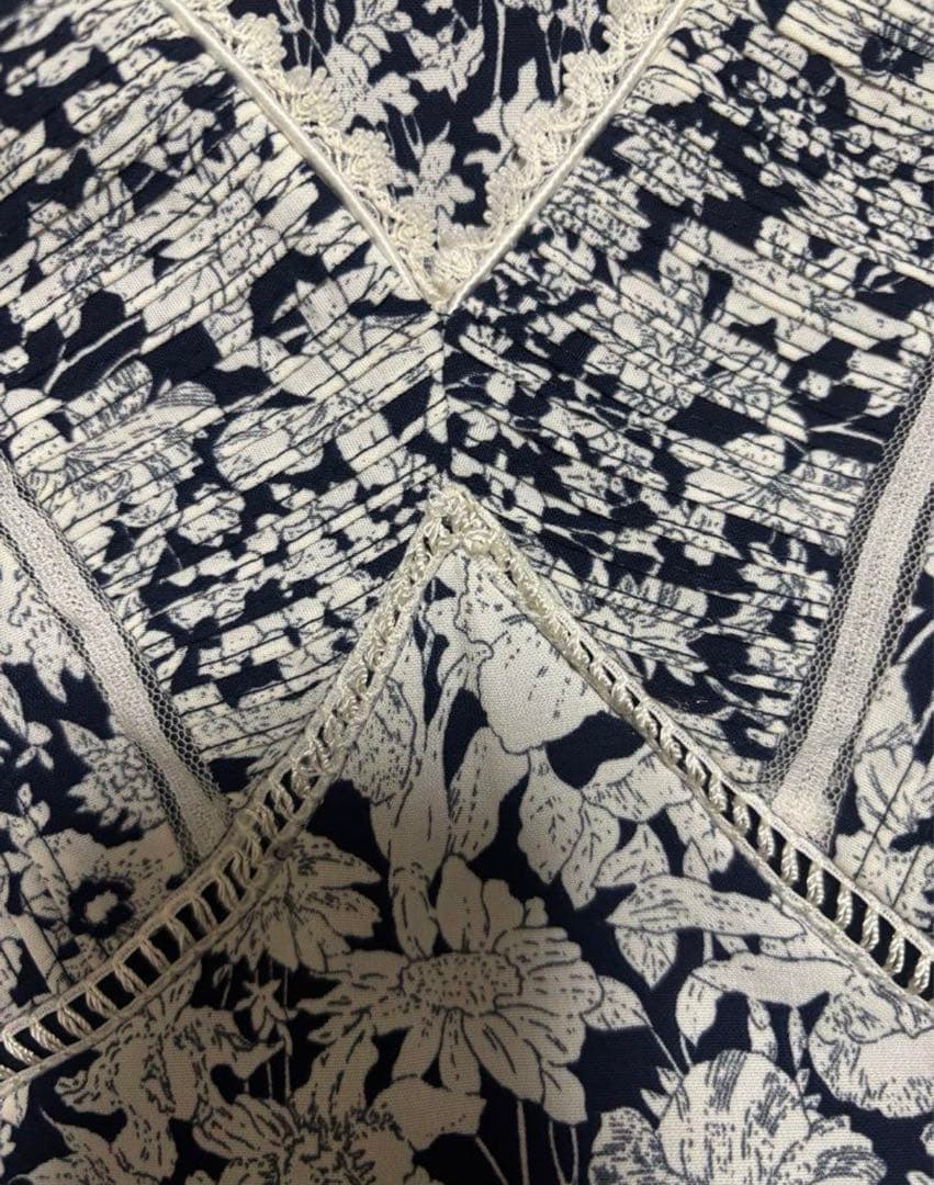 Herlipto Lace Trimmed Floral Dress