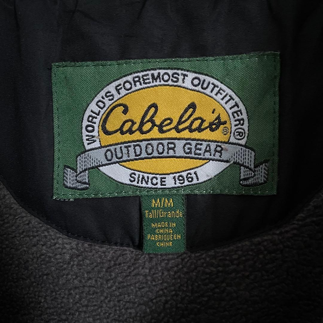 カベラス ナイロンジャケット 裏地フリース 刺繍 黒 M