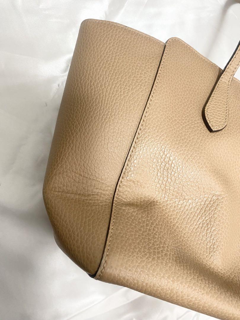 グッチ GUCCI ベージュトートバッグA4サイズ可能！