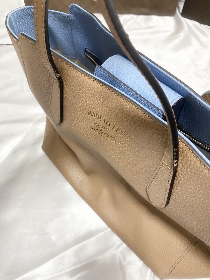 グッチ GUCCI ベージュトートバッグA4サイズ可能！