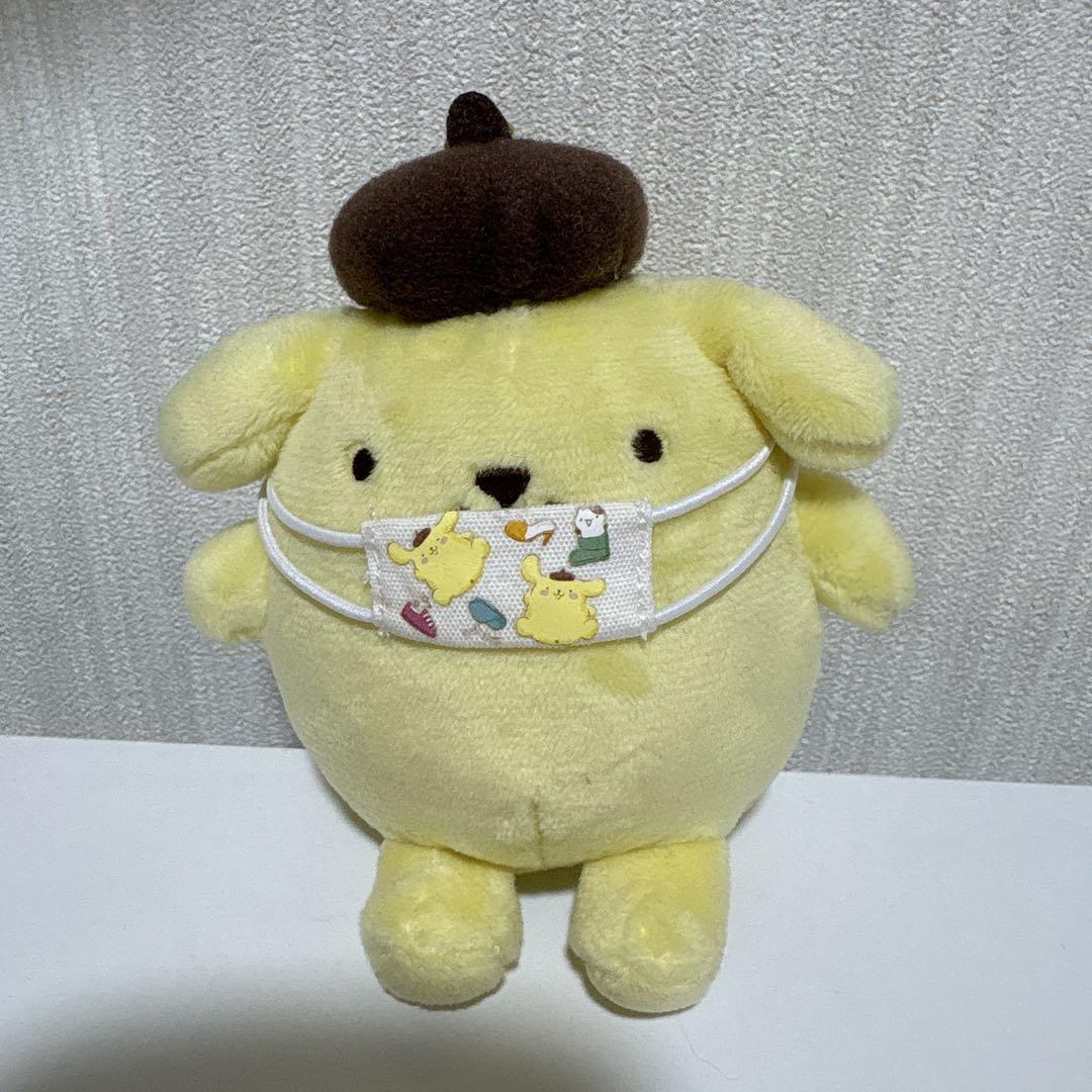 限定品 サンリオピューロランド ポムポムプリン マスク マスコット サンリオピューロランド ポムポムプリン マスクをつけた