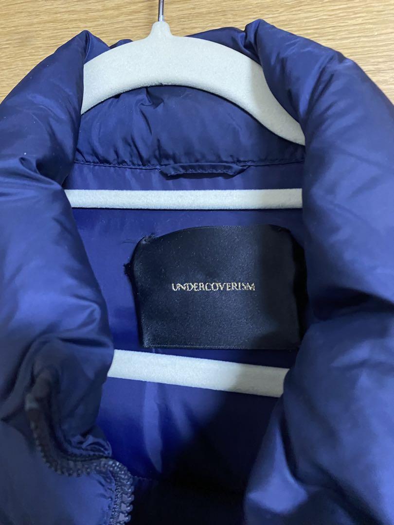 UNDERCOVER 袖レザー切り替えダウンジャケット