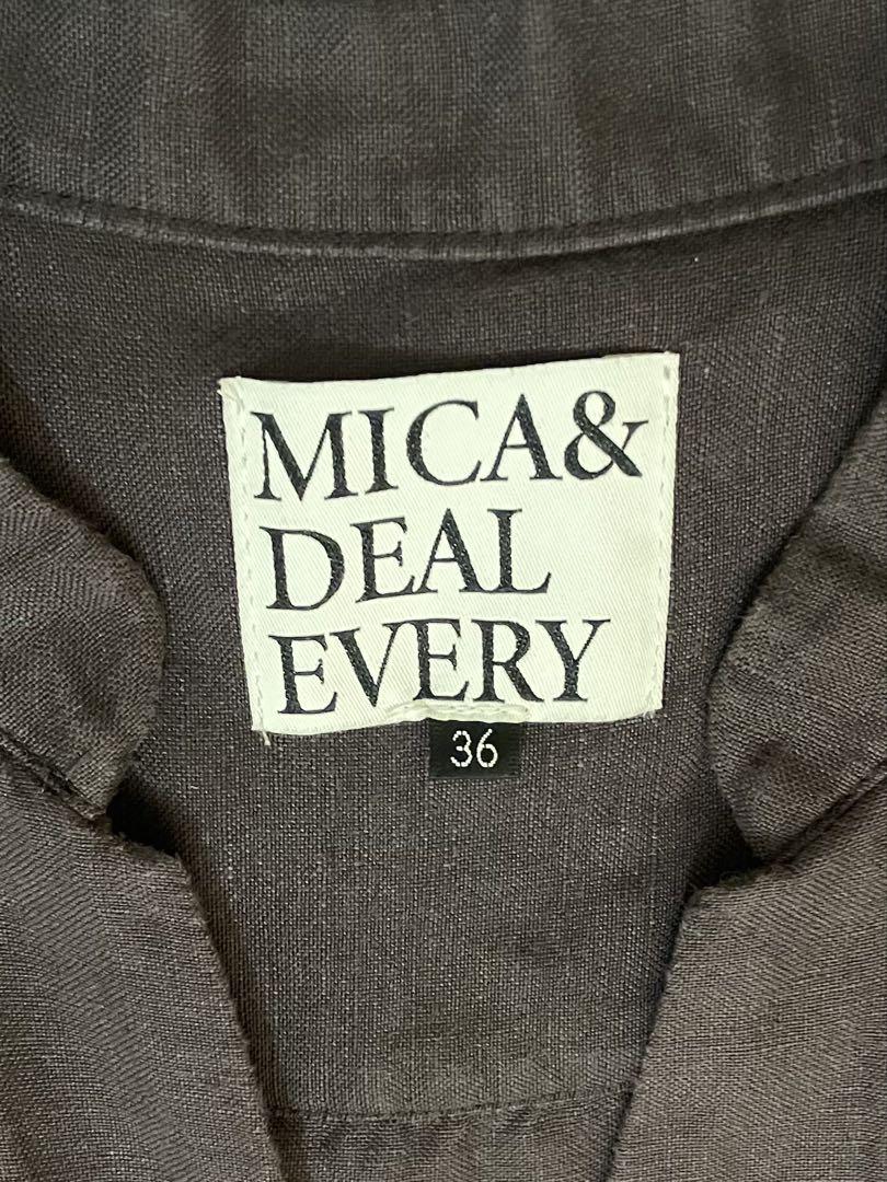 MICA & DEAL 【洗える】タックショルダーワンピース　別注カラー