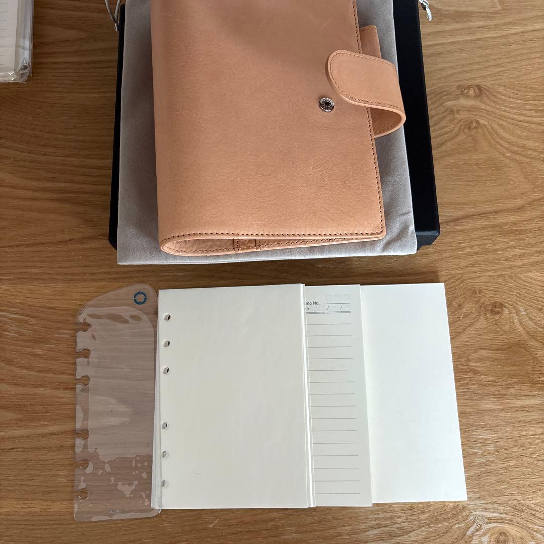 MOTERM A6 Elite アプリコット　システム手帳とリフィル