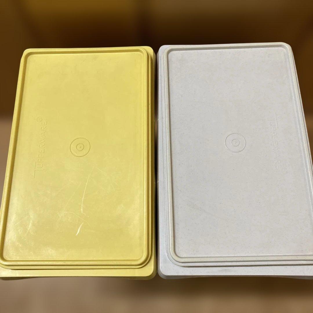 蓋付きプラスチック保存容器2色セット10キロキーパー目立った傷や汚れなし