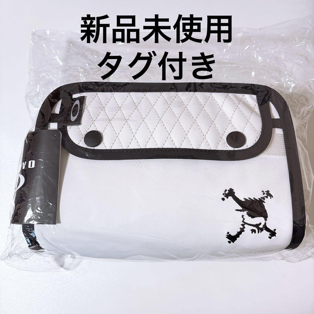 新品未使用】オークリー ゴルフ スカル ゴルフポーチ ホワイト