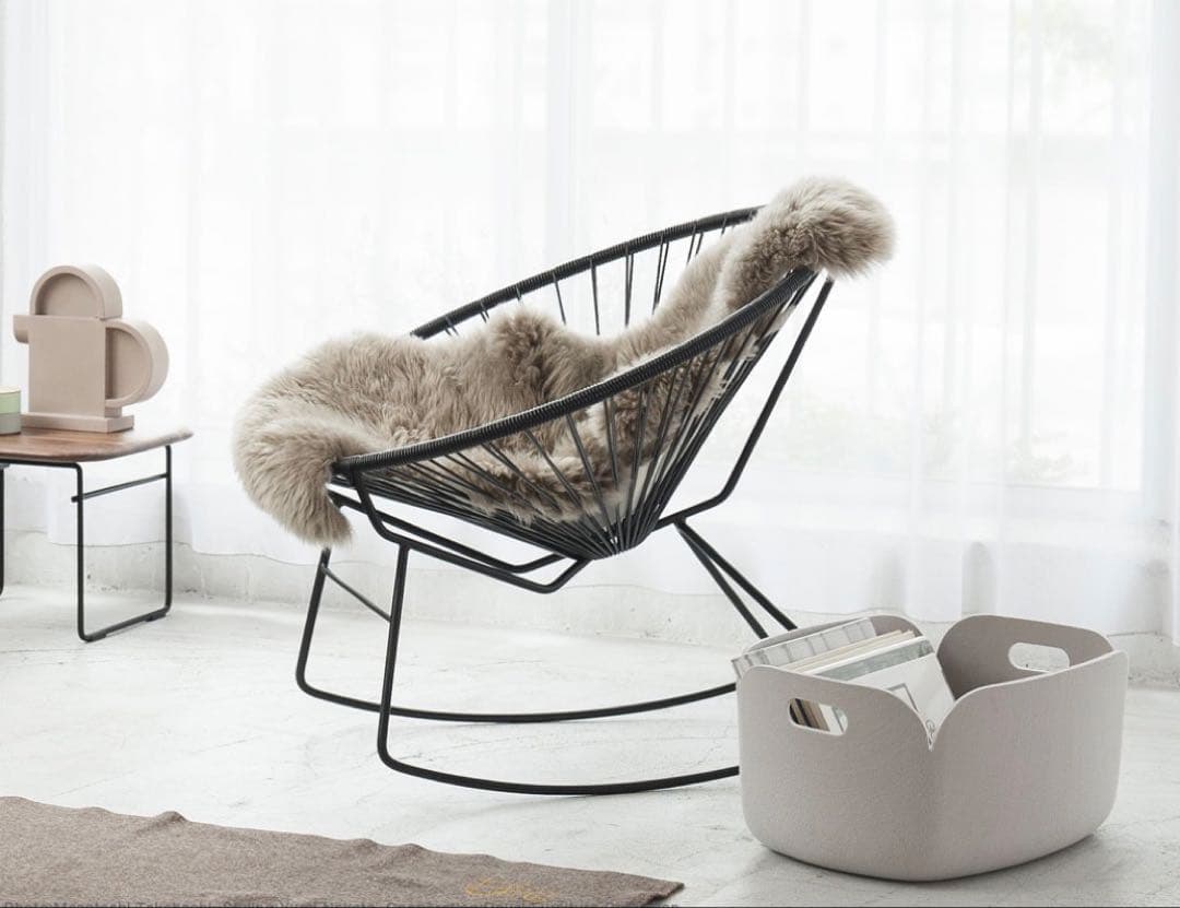 METROCS アカプルコチェア ロッキングブラック み MARWIL-DEMENAGEMENTS_CH