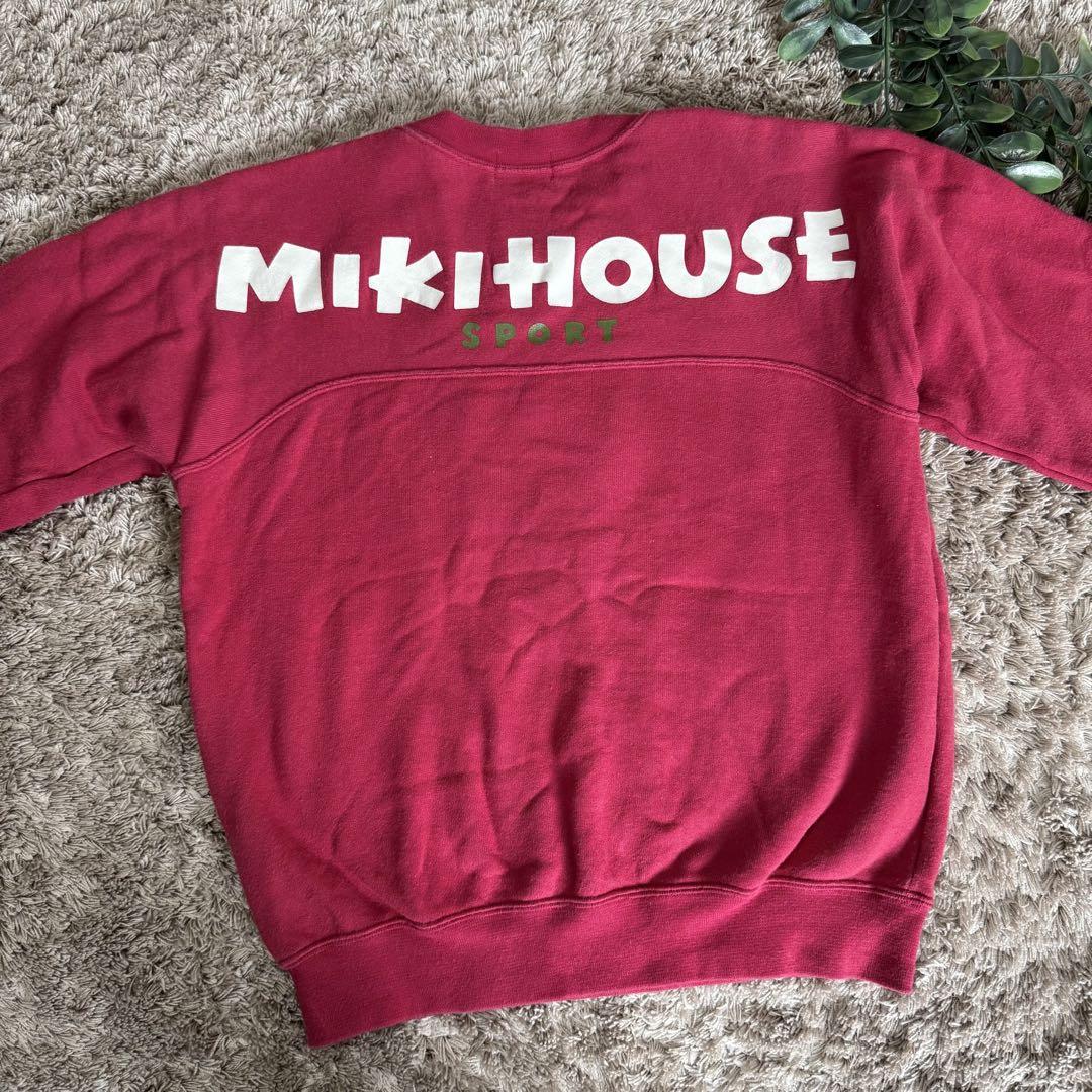 MIKI HOUSE スポーツ レッド スウェット Lサイズ 90s 当時物 1990年代頃 日本製 MIKI HOUSE スウェット 表記サイズ L