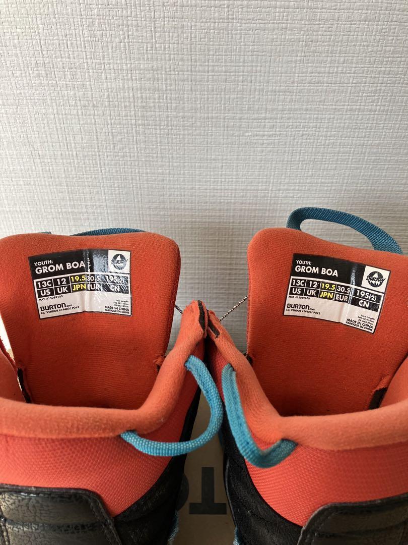 Burton GROM BOA バートンスノーボード　キッズ　ブーツ　19.5