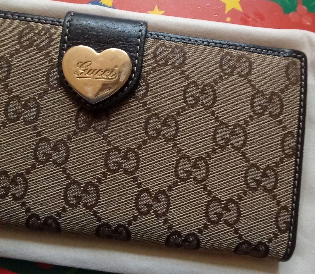 【本日のみ値下げ・早い者勝ち】GUCCIグッチ　長財布ラブリハートGG柄