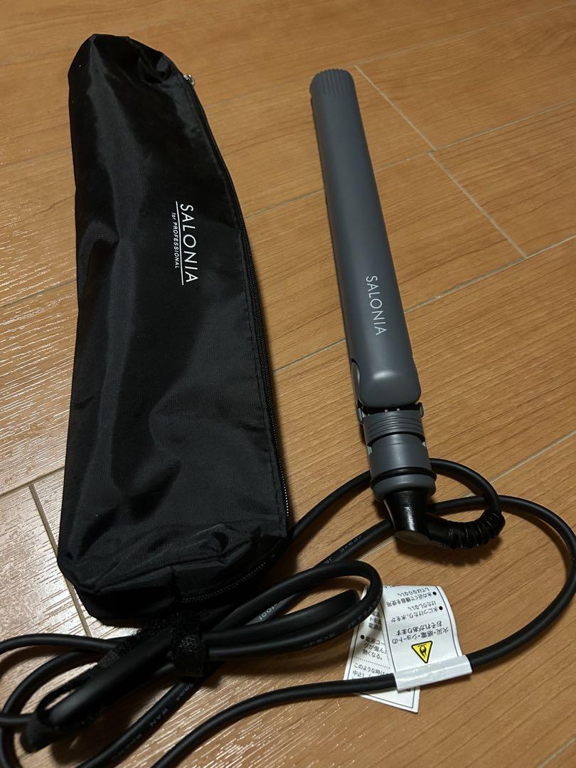 SALONIA ストレートヘアアイロン SL-004SGR グレー ケース付き