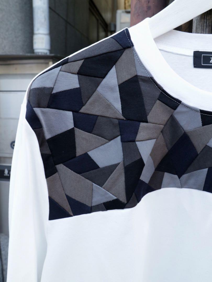 ANREALAGE 23ss YOKE PATCHWORK ロンT カットソー