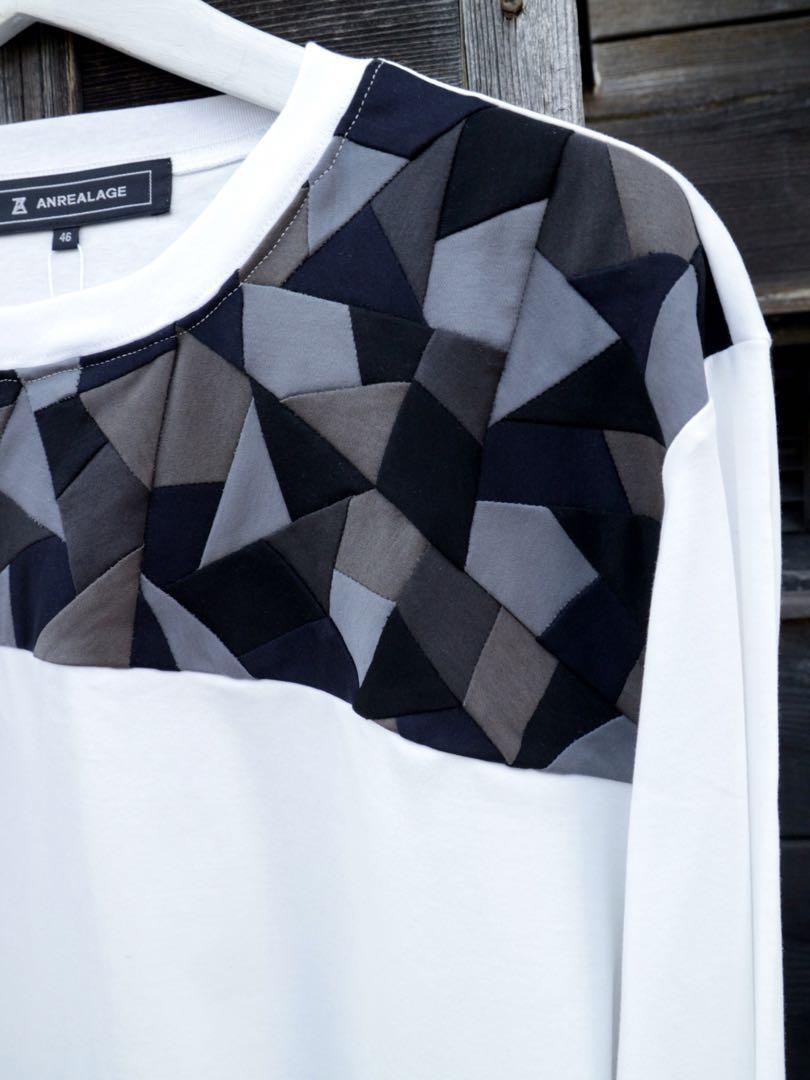 ANREALAGE 23ss YOKE PATCHWORK ロンT カットソー