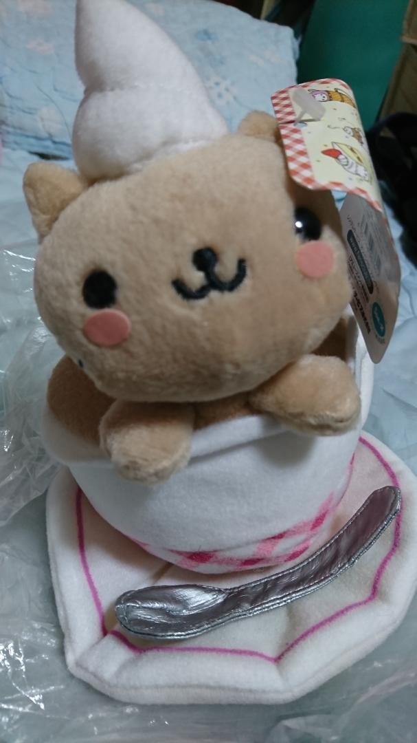 にゃんにゃんにゃんこ ぬいぐるみ にゃプチーノ にゃんこカフェ マスコット サンエックス - にゃプチーノ マスコット ぬいぐるみ