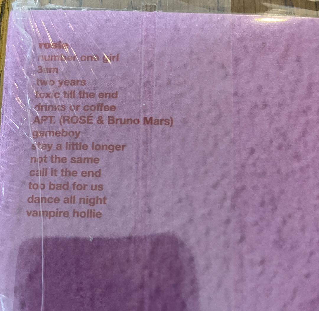 Rose Rosie BLACKPINK ポラ2枚付 LPレコード 新品 - メルカリ